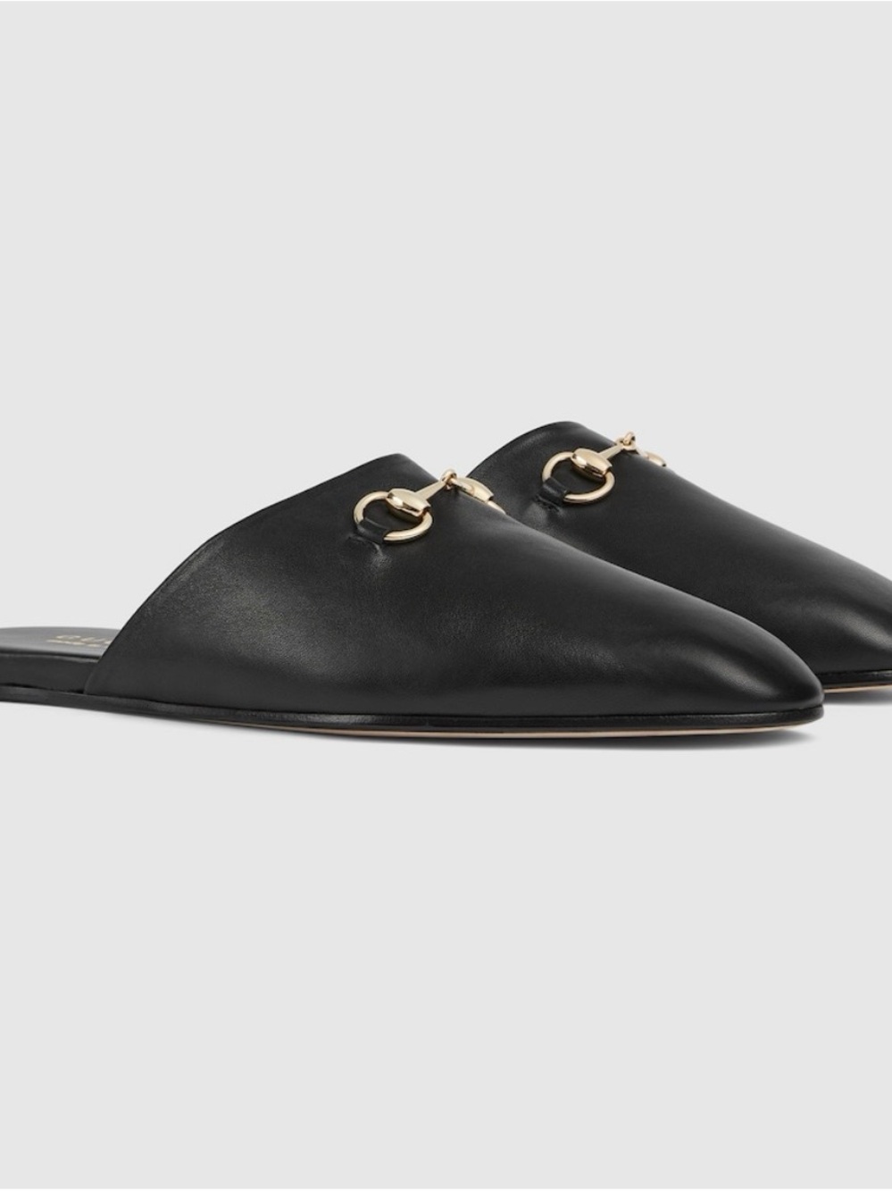 Gucci Black Leather Mule with Horsebit - Picture 2 of 10